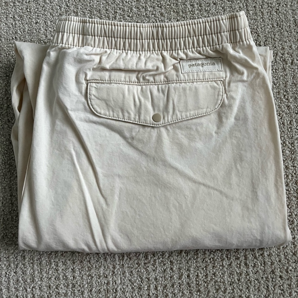 Patagonia Cream Elastic-Waist Track Pants
